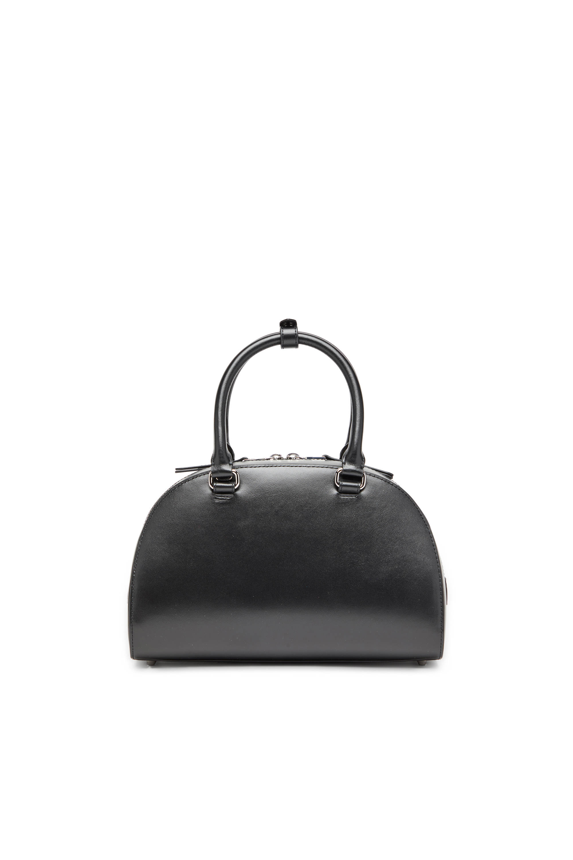 Diesel - 1DR DOME TOP HANDLE, Woman's 1DR Dome-Leather bowling bag in Black - 3