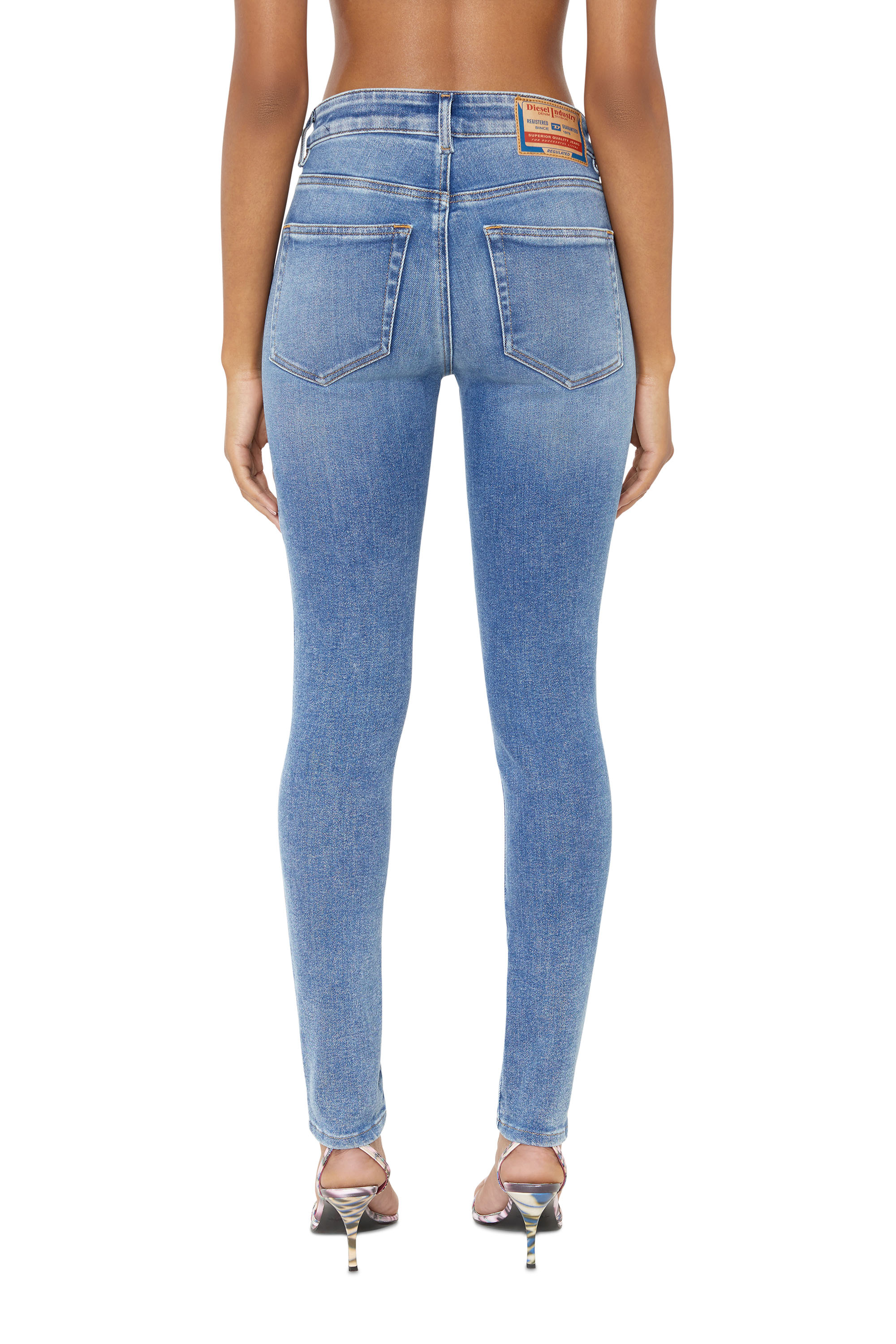 Diesel - Woman's Skinny Jeans 2017 Slandy 09D62, Medium blue - 4