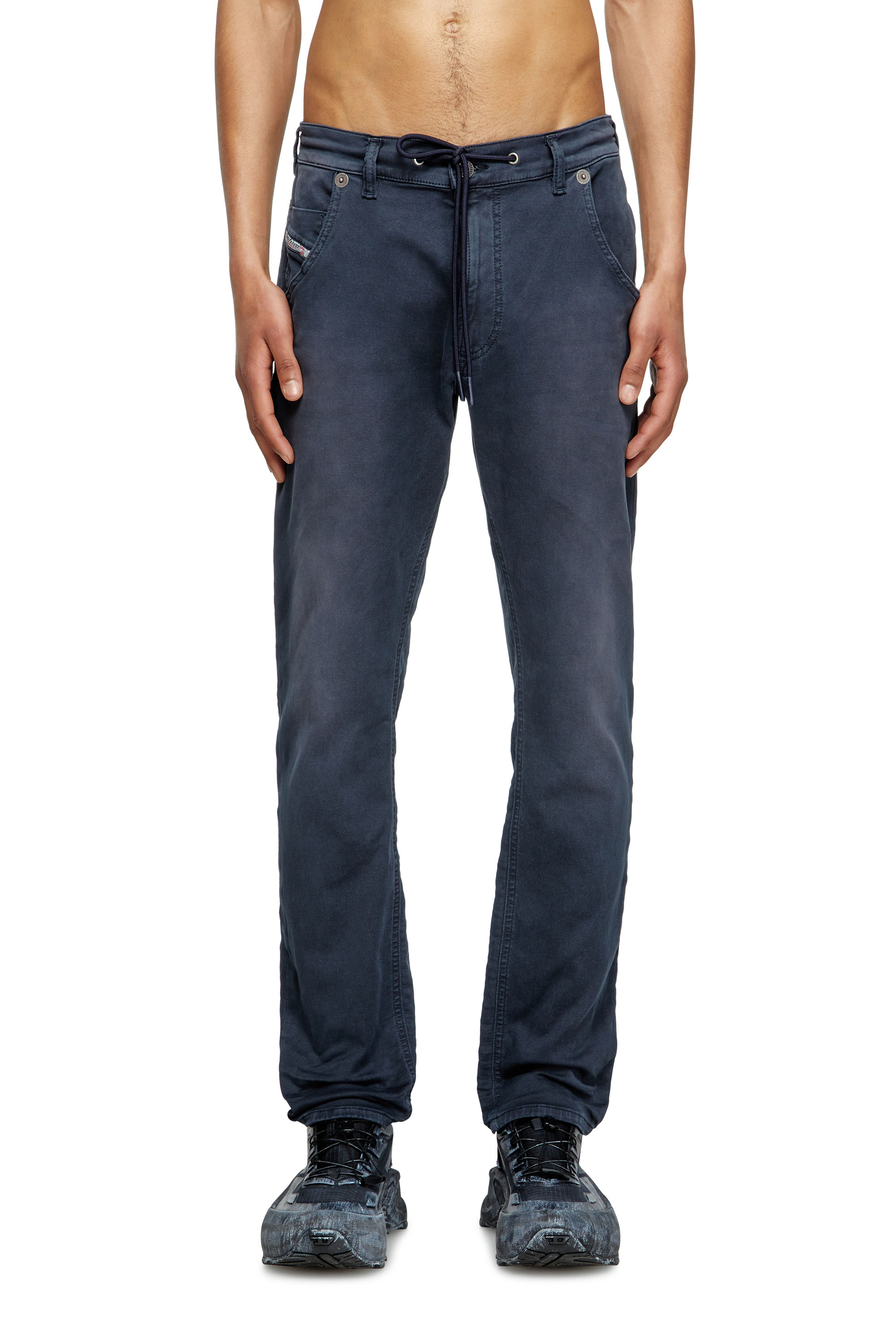 Diesel - Man's Regular 2030 D-Krooley Joggjeans® 0670M, Dark Blue - 1