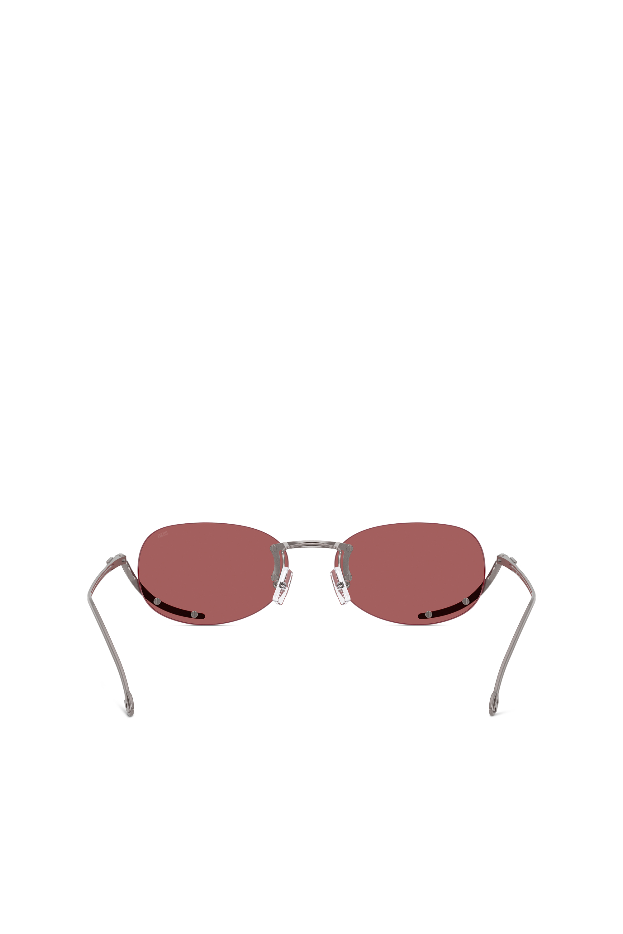 Diesel - 0DL1004, Unisex's Oval sunglasses in Red - 4