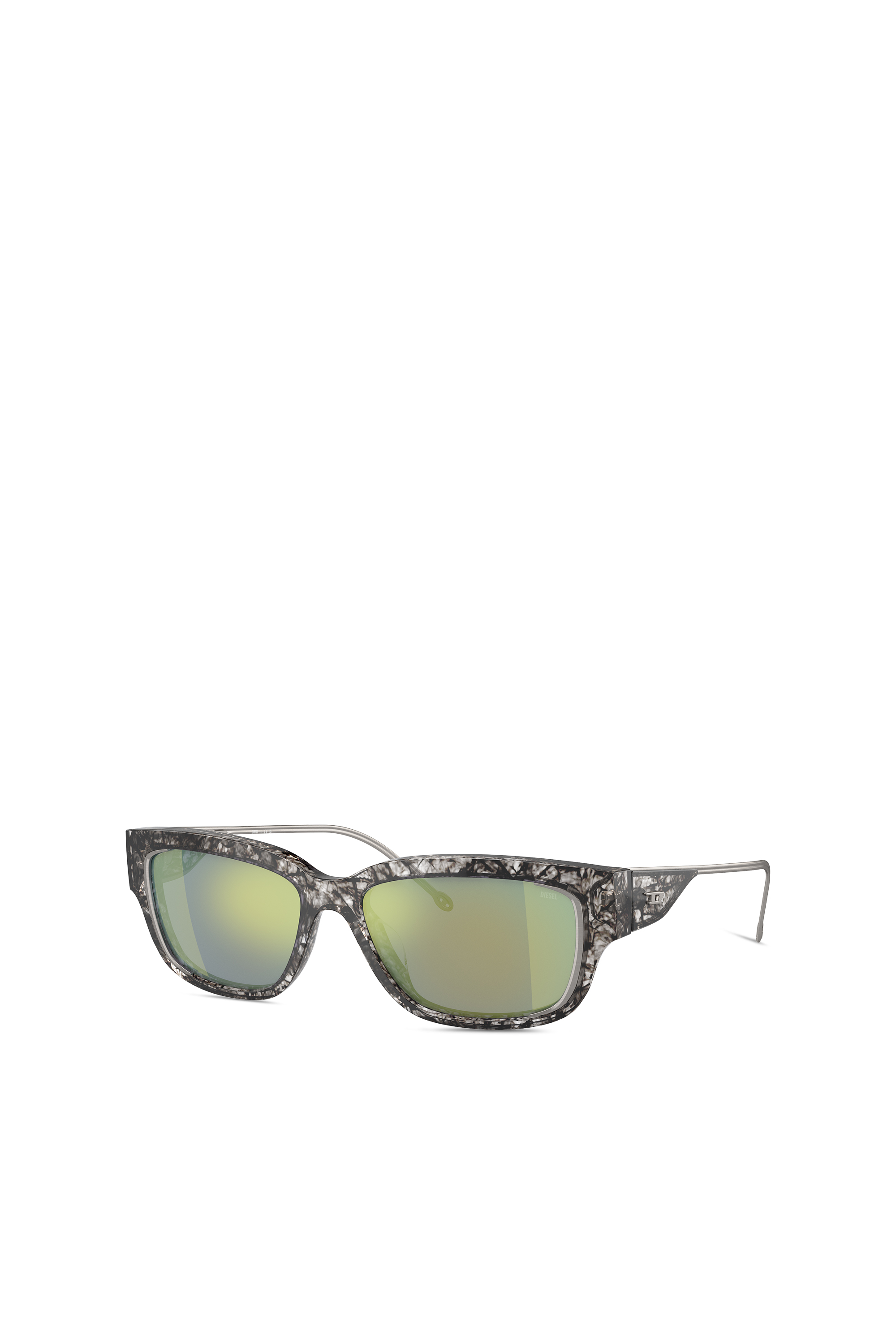 Diesel - 0DL2002 SIZE 56, Unisex's Rectangle sunglasses in Smoke Havana/Peacock - 1