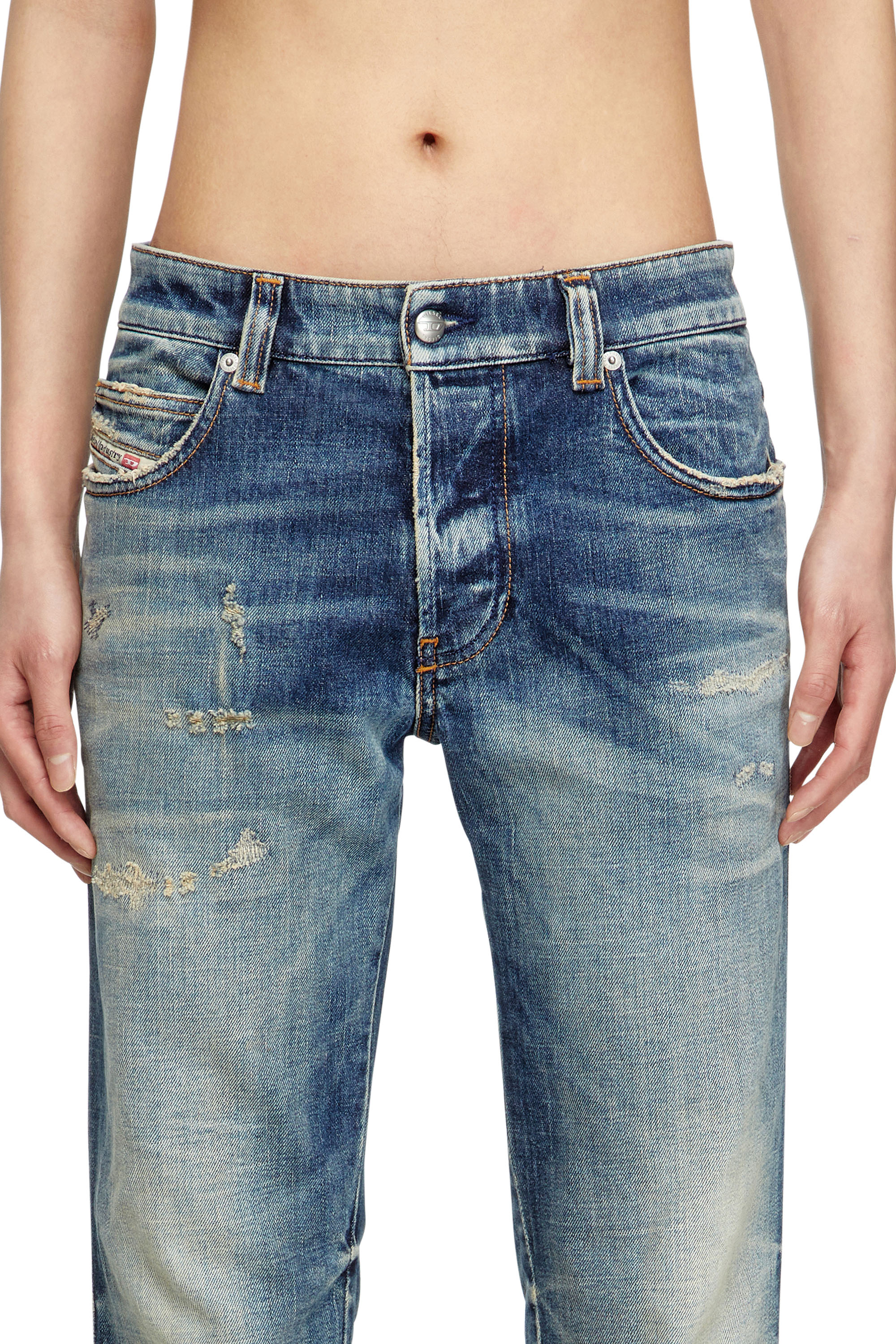 Diesel - Man's Slim Jeans 1993 D-Vyl 09M55, Dark Blue - 5