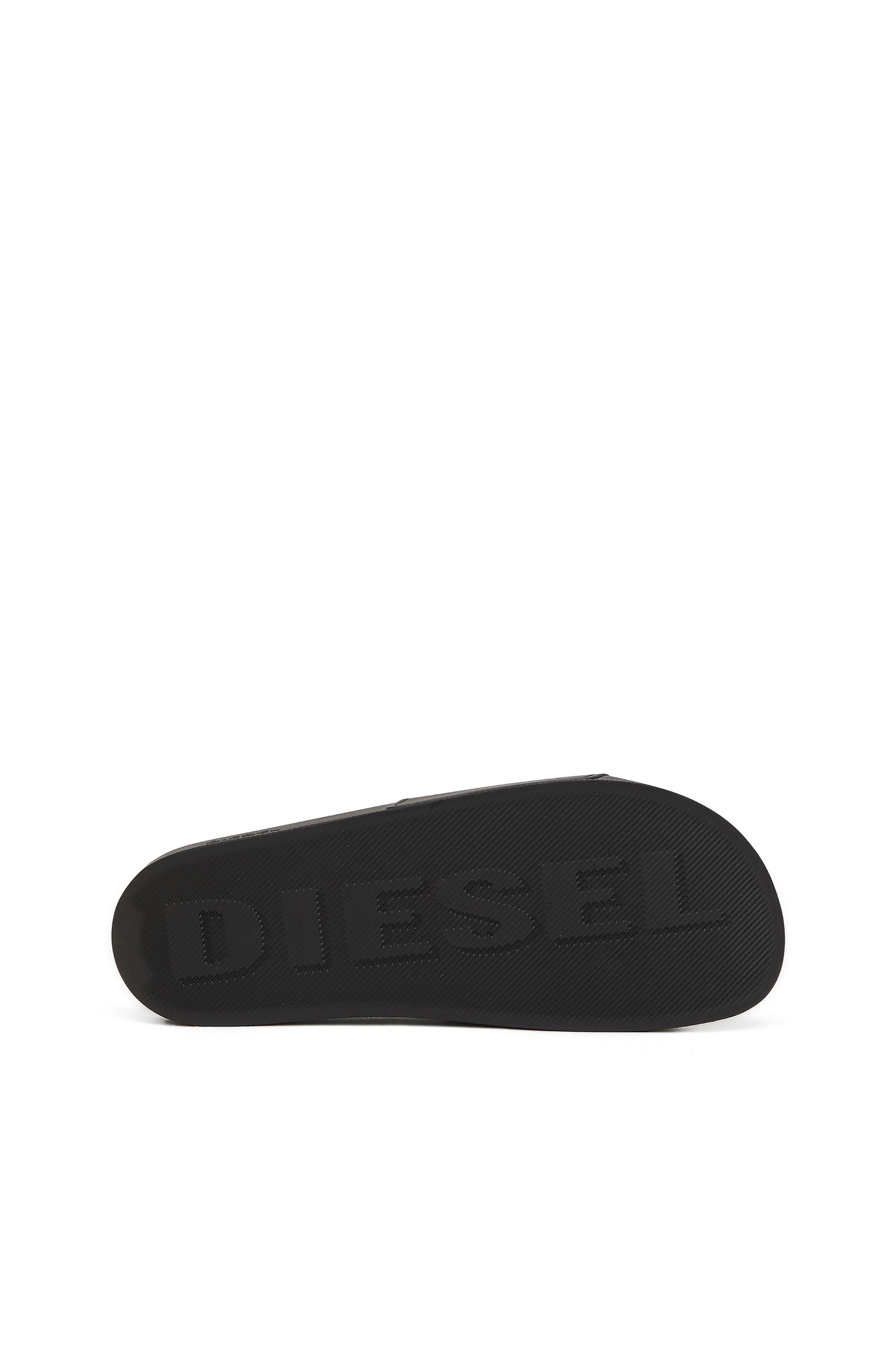 Diesel - SA-SWIM, Man's Rubber pool slides with D logo in Black - 4