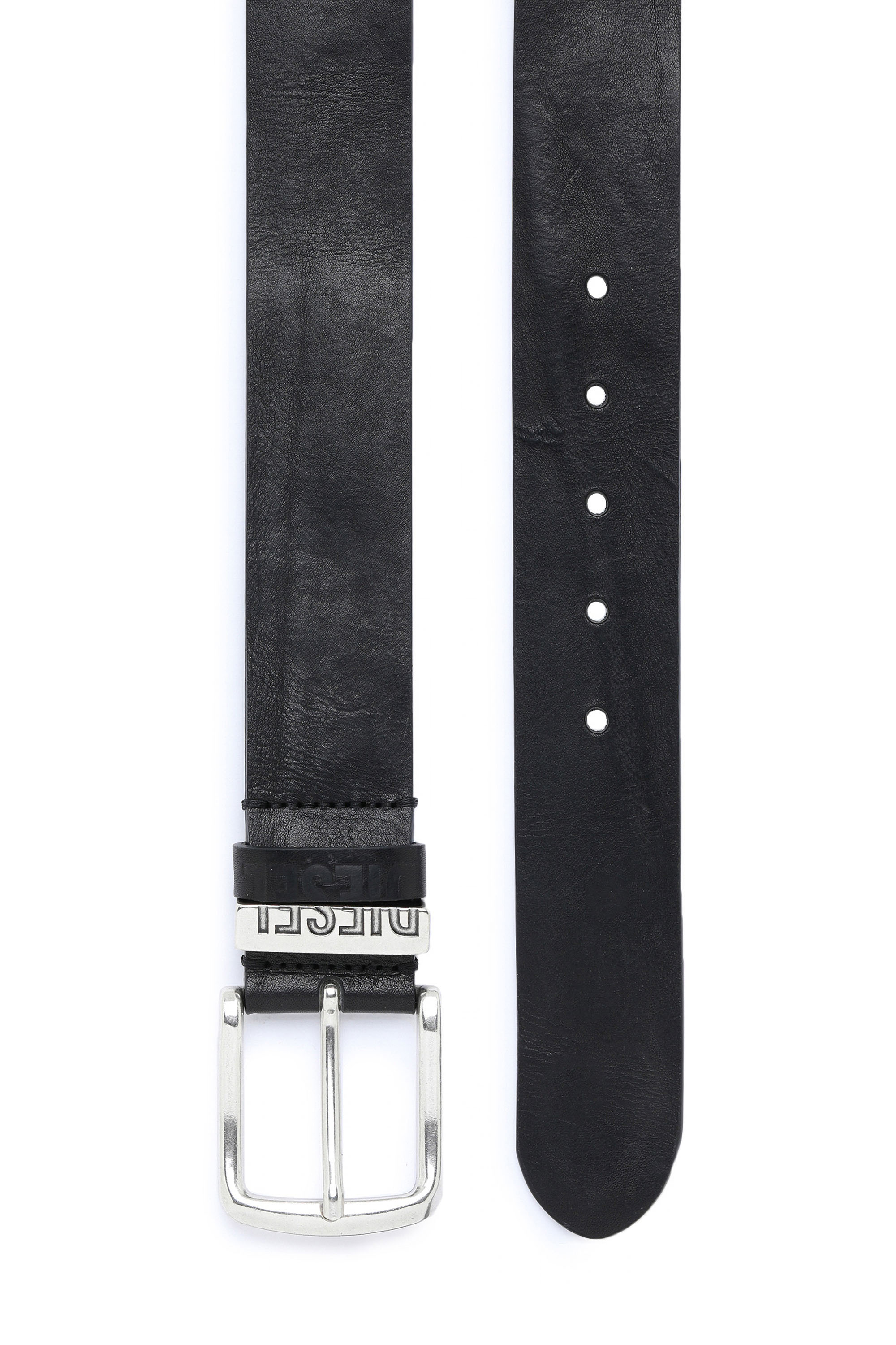 Diesel - B-VISIBLE, Man's Belt with contrast loops in Black - 3