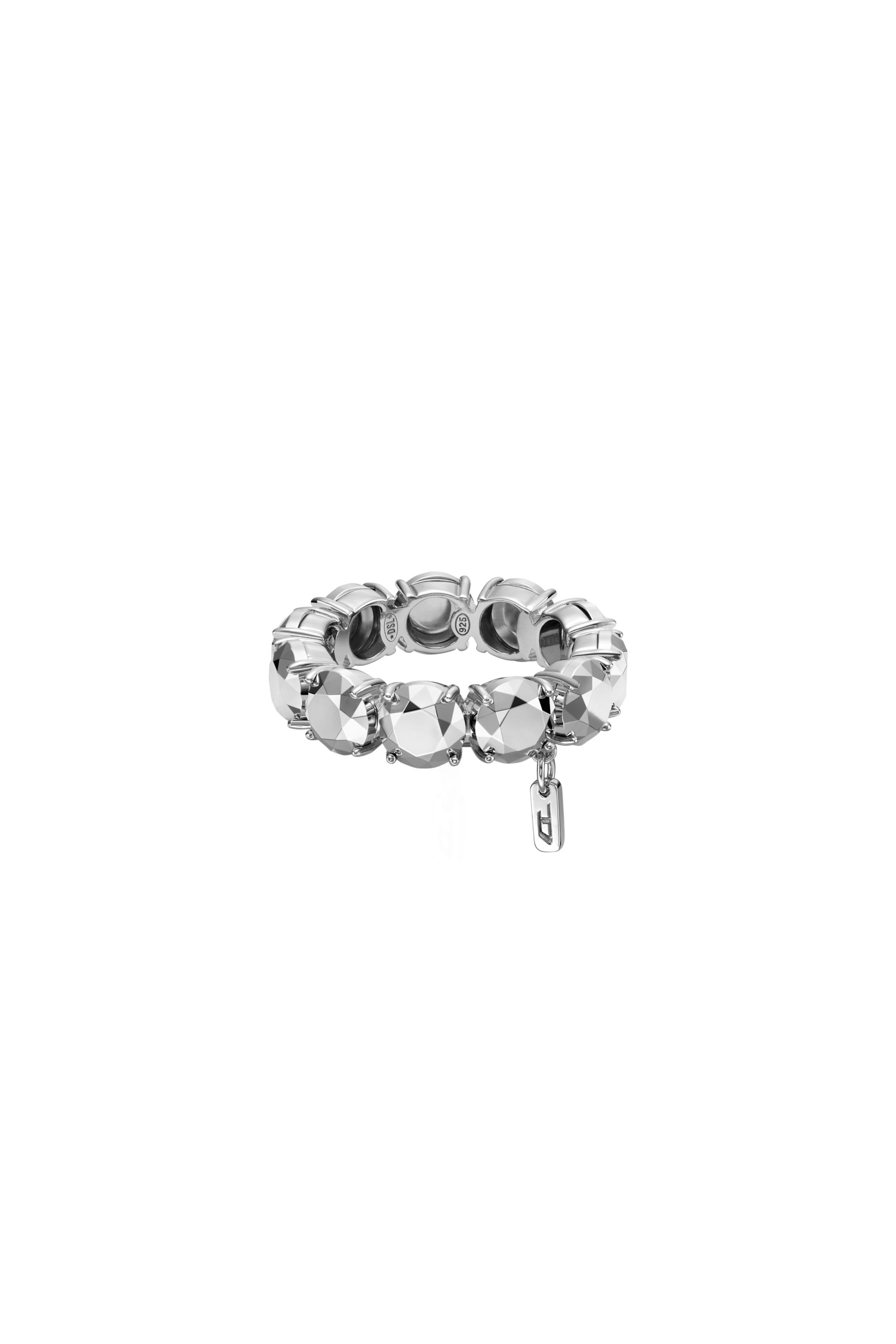 Diesel - DL1359040 STERLING SILVER JEWEL, Unisex's Sterling Silver Band Ring in Silver - 2