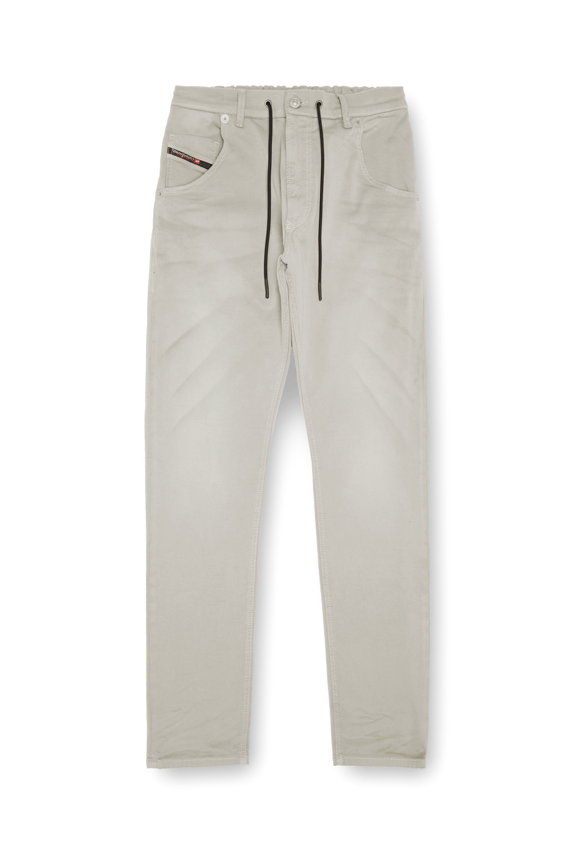Diesel - Man's Regular 2030 D-Krooley Joggjeans® 0670M, Light Grey - 3