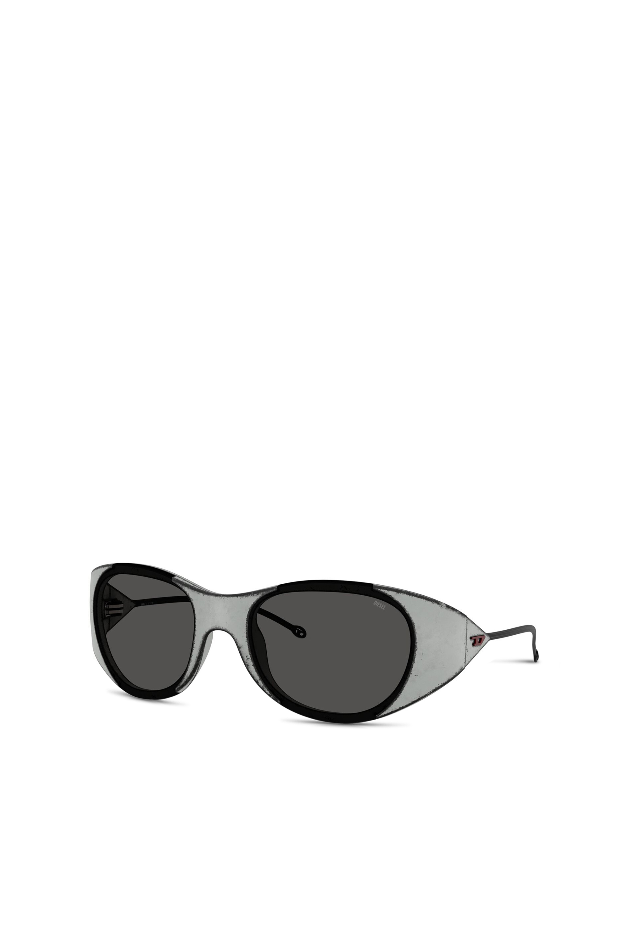 Diesel - 0DL3003, Unisex's Iconic oval sunglasses in Black/Grey - 1