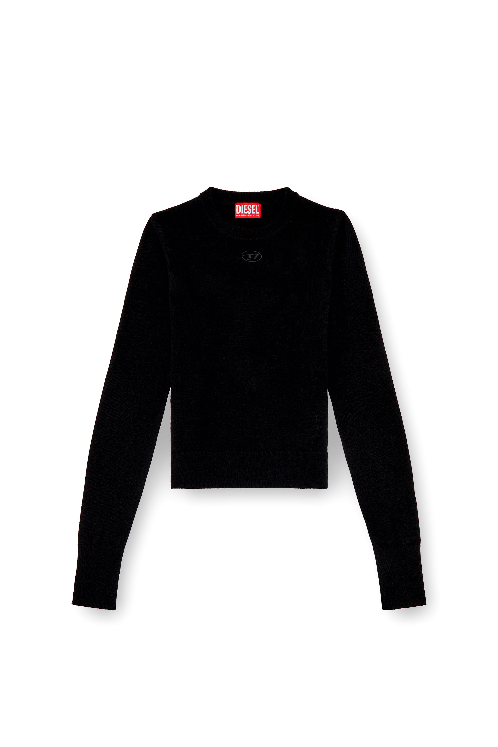 Diesel - M-AREESAX, Woman's Wool and cashmere top in Black - 3