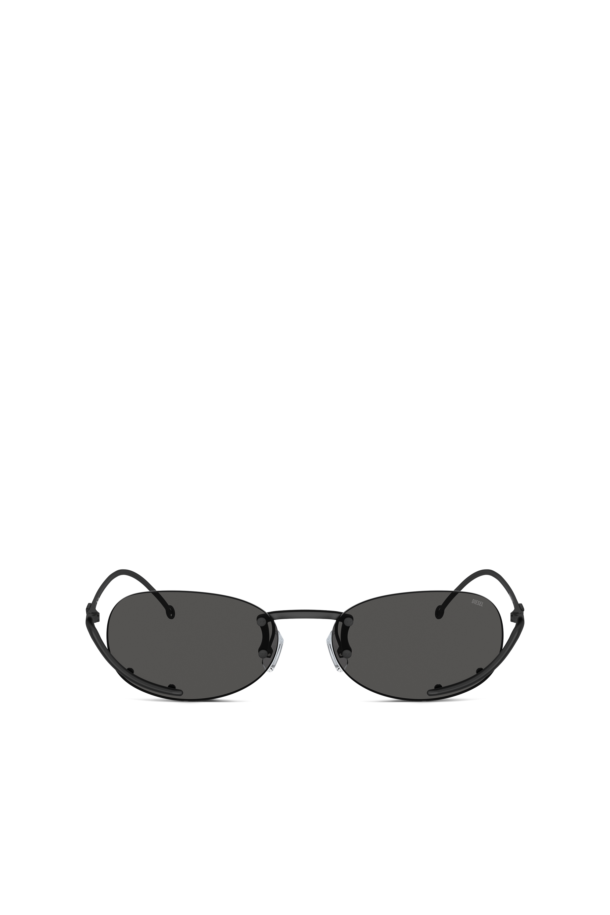 Diesel - 0DL1004, Unisex's Oval sunglasses in Black - 2
