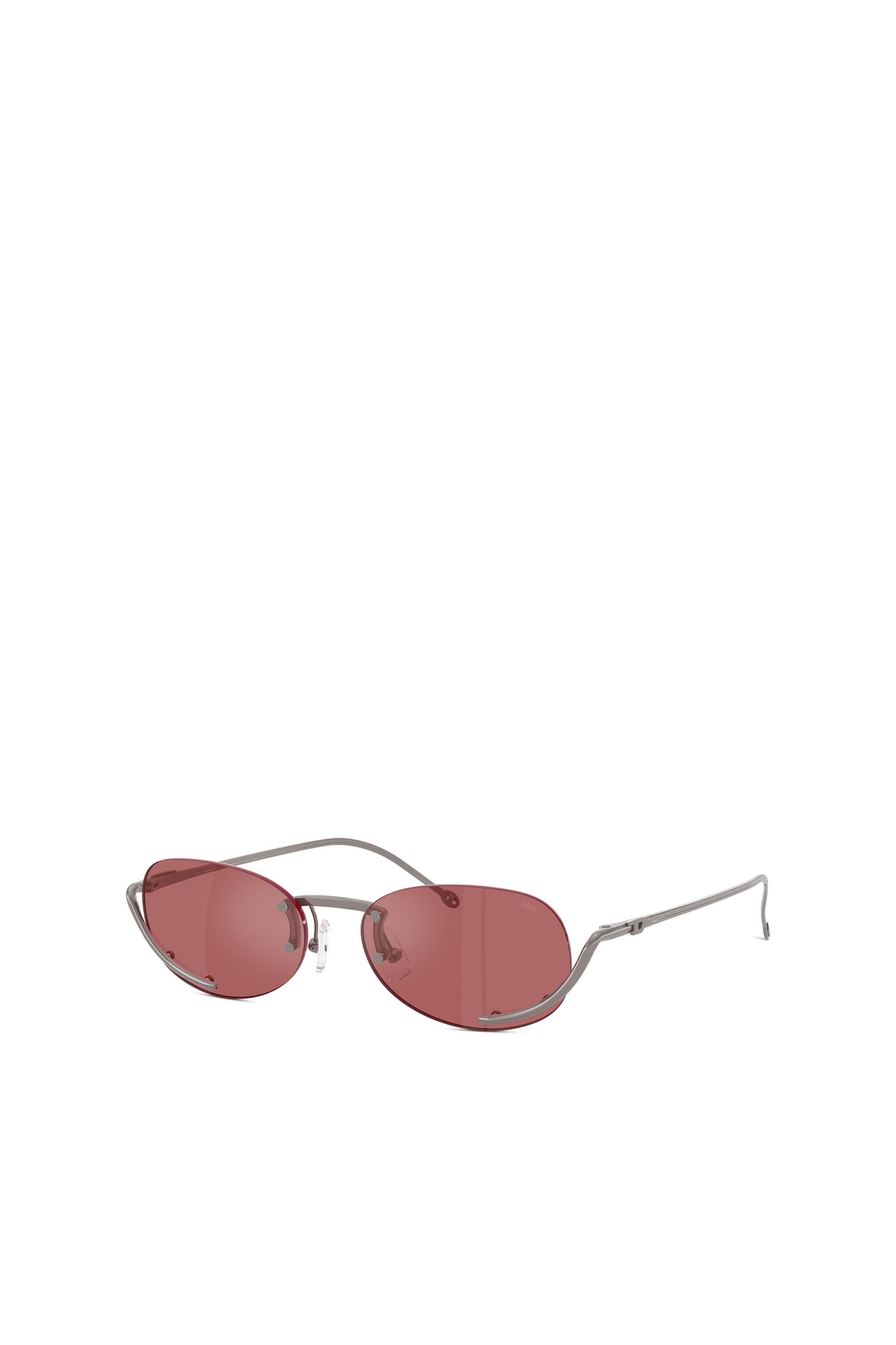Diesel - 0DL1004, Unisex's Oval sunglasses in Red - 1