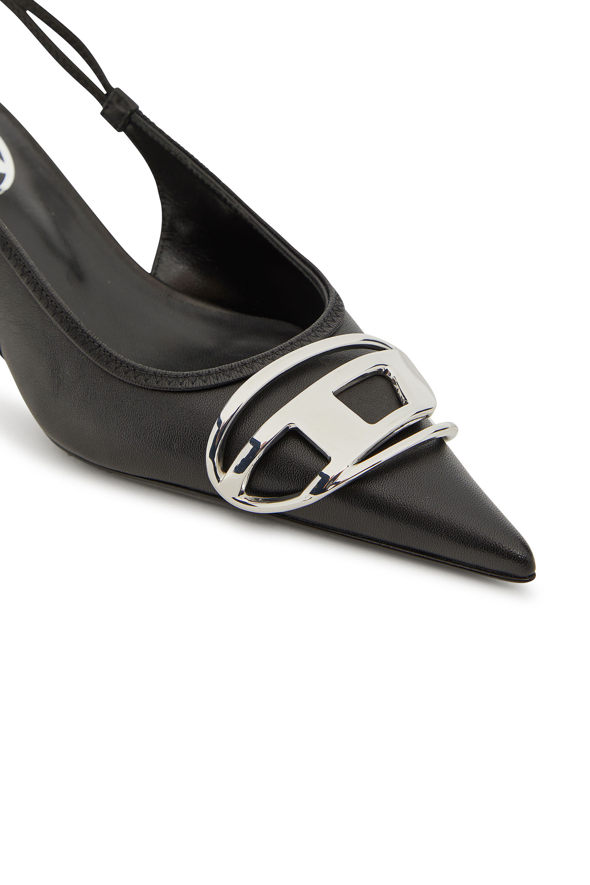 Diesel - D-VENUS SB 40, Woman's D-Venus-Slingback pumps in nappa leather in Black - 4