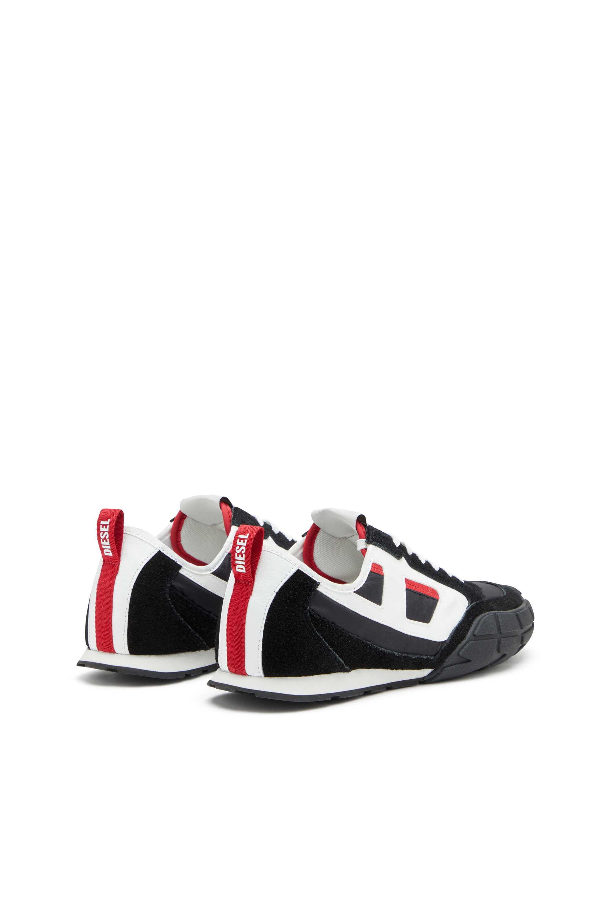 Diesel - S-PAGODHA LOW, Man's S-Pagodha-Sneakers in leather, suede and ripstop in null - 3