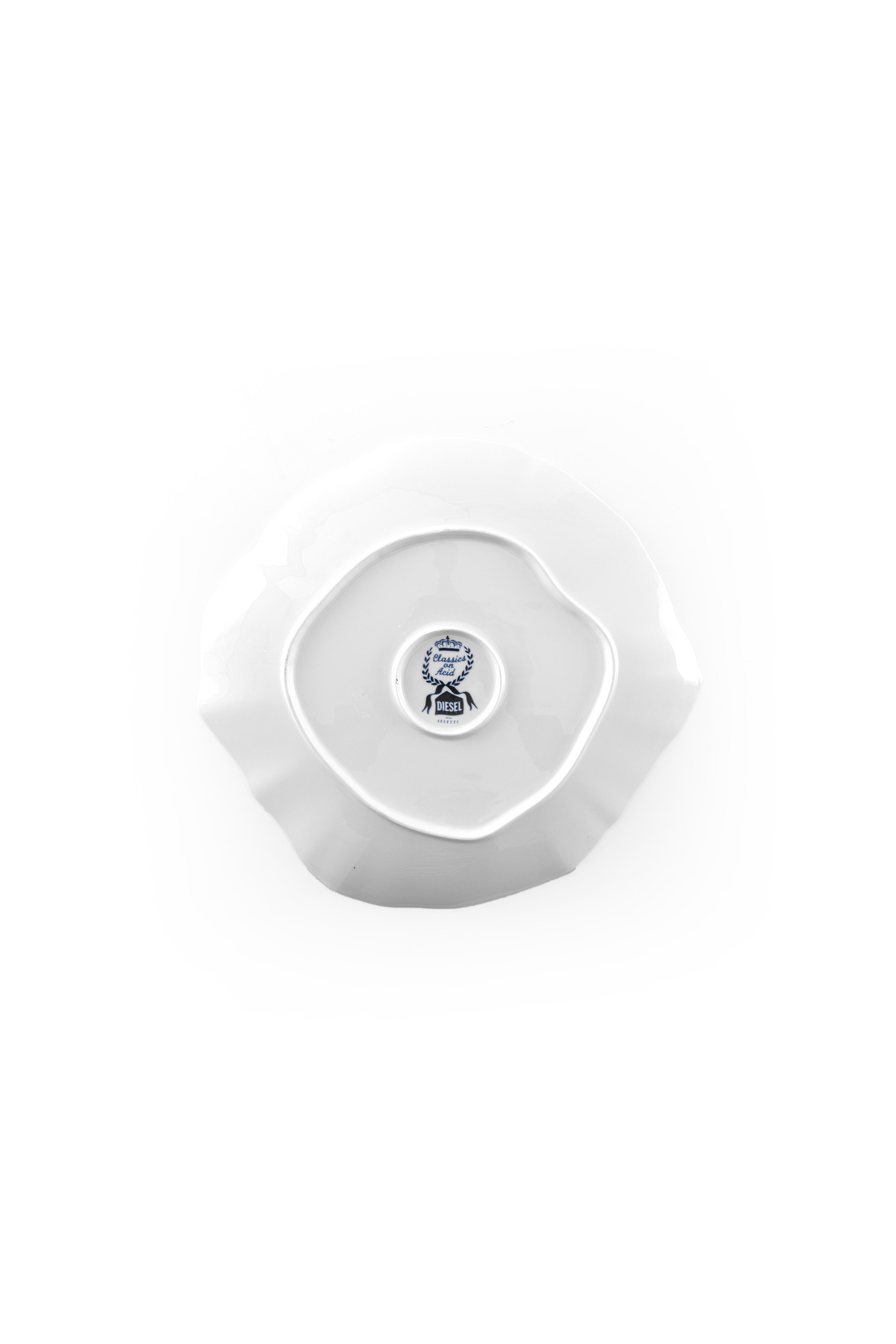 Diesel - 11204 PORCELAIN DINNER PLATE "CLASSIC ON, Unisex's Porcelain dinner plate in White/Blue - 2