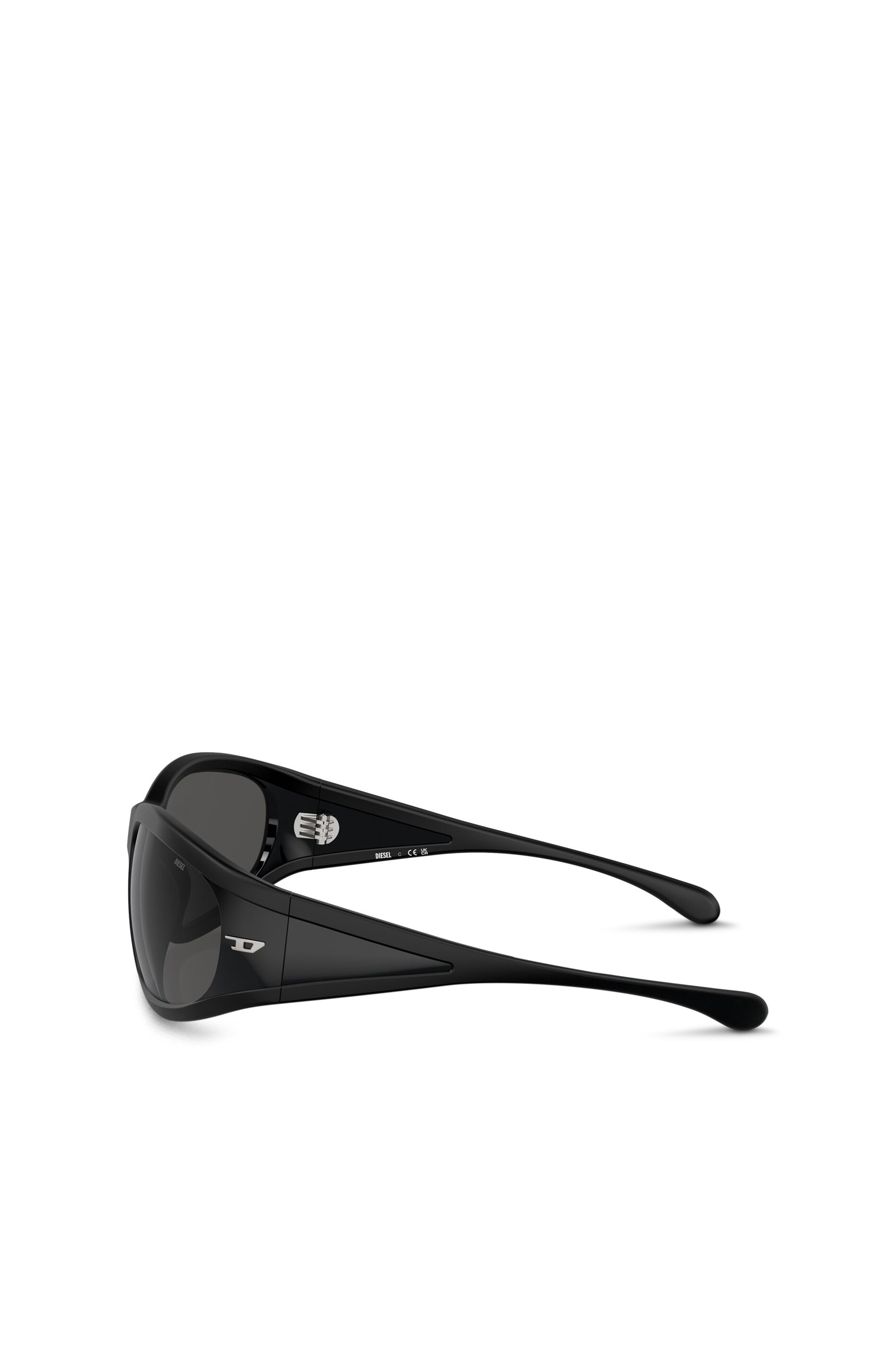 Diesel - 0DL3002, Unisex's Rectangular sunglasses in acetate in Black - 3