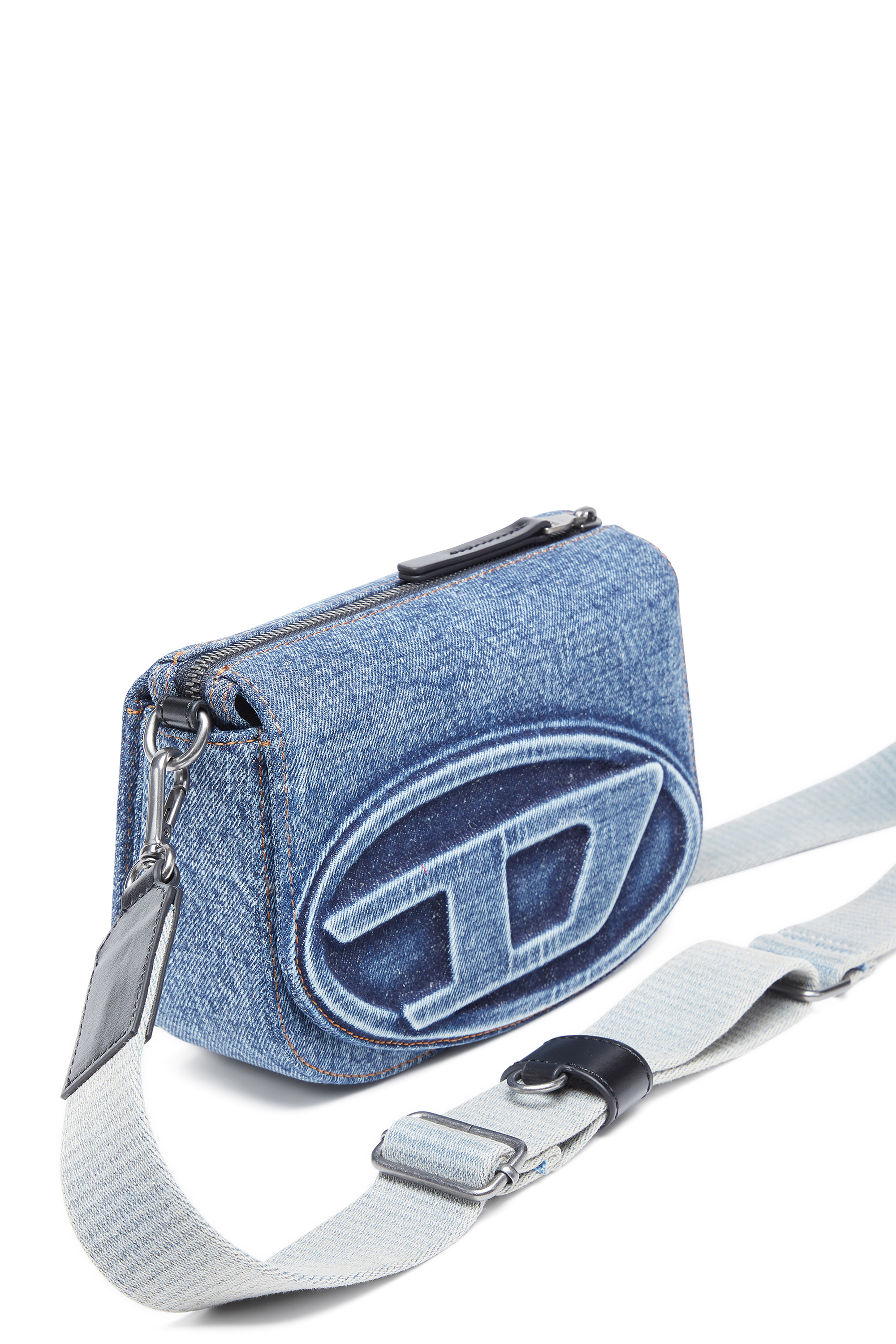 Diesel - 1DR CAMERA BAG, Unisex's 1DR Camera Bag-Camera bag in solarised denim in Blue - 4
