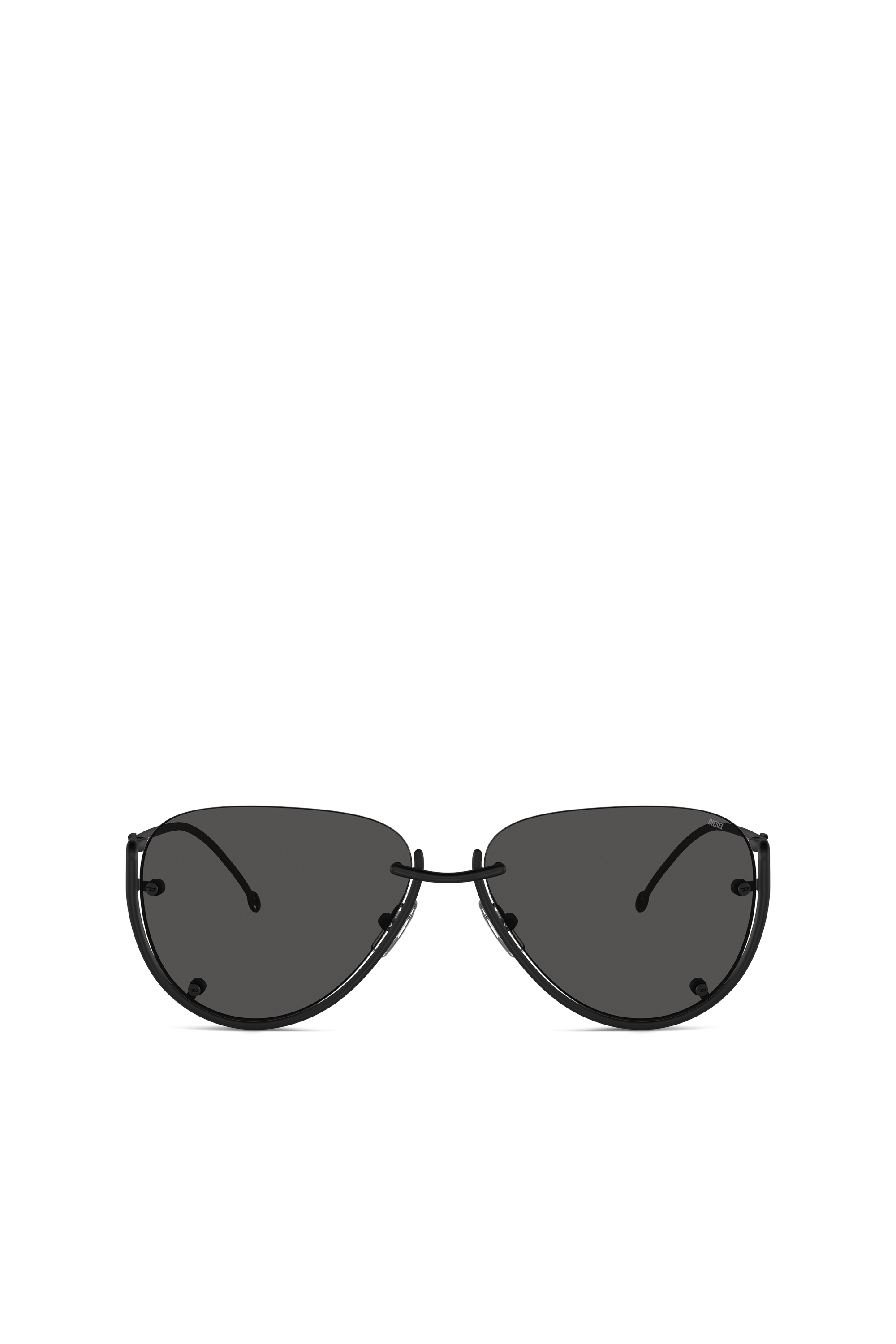 Diesel - 0DL1003, Unisex's Pilot model sunglasses in Black - 2